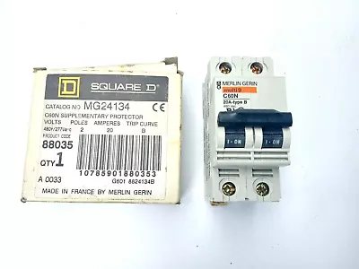 New Mg24134 Merlin-gerin Circuit Breaker 20amp 2 Pole B Square D • $49.99