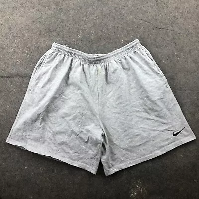 Vintage Nike Shorts Mens 2XL Gray Cotton Blend Athletic Cotton USA • $28.98