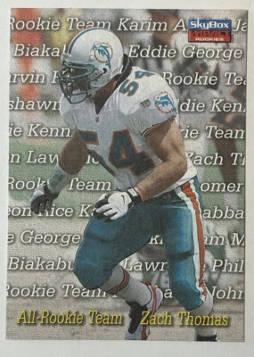 $7.99 • Buy Zach Thomas 1996 Skybox Impact Rookie Card All Rookie Team RC SP #8 NM HOF