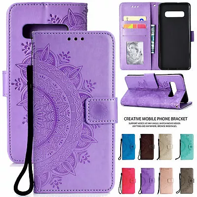 Leather Wallet Case For Samsung Galaxy S24 S22 S21 S20 Plus Note Card Cover • $13.54