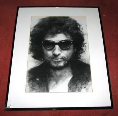 BOB DYLAN Charcoal/ Pencil Drawing/ Portrait/ Print/ Picture (FRAMED) 20  X 16  • £15.31