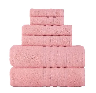 Rosyn Hotel And Spa Quality 6 Piece Bath Towel Set 100% Turkish Cotton Soft • $32.99