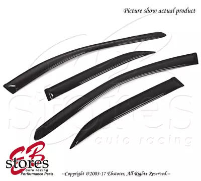 For Honda Accord Sedan 1998-2002 Outside-Mounted Deep Black JDM Window Visor 4pc • $39.53