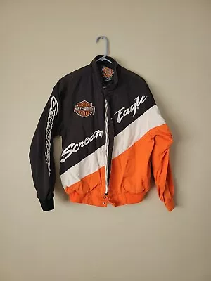 Vintage Harley Davidson Screaming Eagle Racing Jacket NHRA Nascar Size S • $110.49