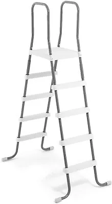 Intex Above Ground 52  Wall Steel Frame Swimming Pool Entry Ladder - 28067E  • $73.42
