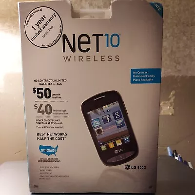 LG 800G - Black (Net10) Smartphone- In Original Box   • $15