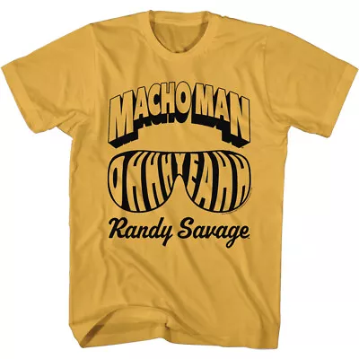 Macho Man Randy Savage T-Shirt Name And Glasses OHHH YEAHH Ginger Cotton  • $29.99