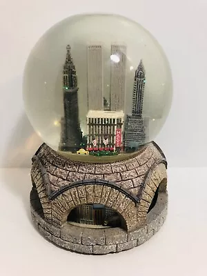 Vintage Twin Towers Macy’s New York City Skyline Animated Musical Snow Globe • $99