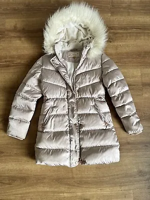 Ted Baker Girls Padded Down Coat Age 12 Years Ivory • £28