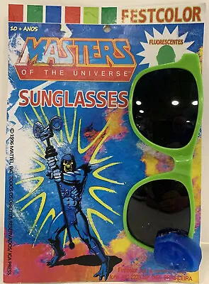 Vintage Brazil Masters Of The Universe Sunglasses GREEN W/ Fluorescent SKELETOR • $29.99