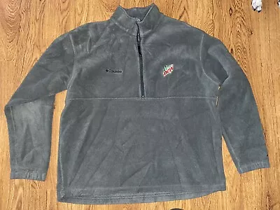 Columbia Mens Mountain Dew 1/4 Zip Fleece Jacket XL • $34.99