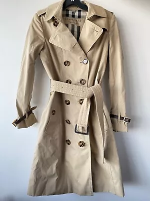 Pre-Owned Authentic Burberry Women's Medium Jacket Trench Coat Coats Clothes US4 • $1250