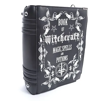 $98.19 • Buy Poizen Witchcraft Book Bag Spells Goth Potions Handbag Purse A-WTCHCFTBG-B-1