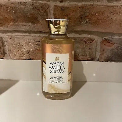 Bath & Body Works Warm Vanilla Sugar Shower Gel 10 Oz Body Wash NEW • £13.99