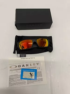 Oakley Gascan Sunglasses 009014-4460 15 128 Polished Black Men's FREE SHIPPING • $91.35