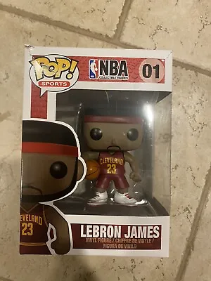 Funko Pop! Lebron James #01 Error Box Cleveland Miami Misprint • $200