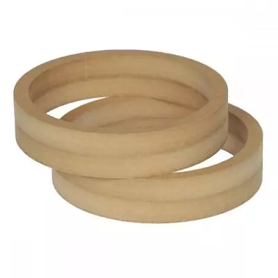 6.5  165mm Pair Of Slim MDF Speaker Spacer Mounting Rings 36mm Thick ID 144mm • £10.99