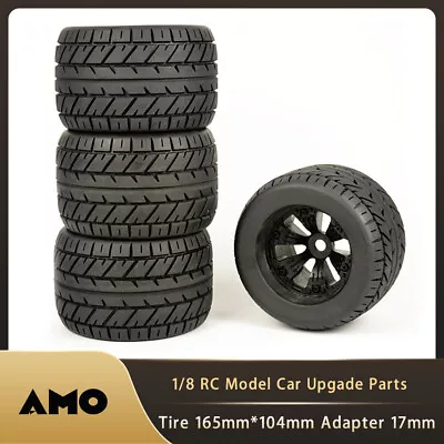 1/8 Monster Truck Wheel Tire 165mm For Redcat HPI Savage XL MOUNTED GT FLUX HSP • $98.99