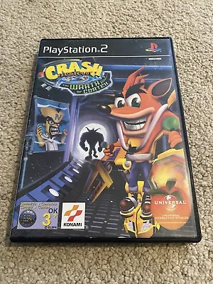 Crash Bandicoot The Wrath Of Cortex Video Games Sony PlayStation 2 (2001) • £10