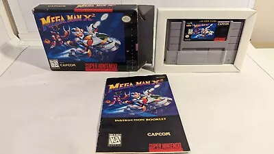 Mega Man X2 Megaman (Super Nintendo SNES 1997) COMPLETE CIB Authentic • $581.59