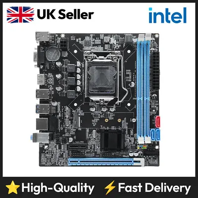 B75 Intel LGA1155 DDR3 M.2 NVMe Micro-ATX Gaming Motherboard E3 I3 I5 I7 CPU • £34.99
