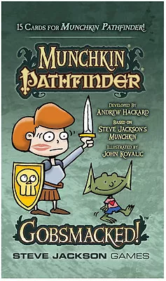 Munchkin Pathfinder Gobsmacked 15 Card Booster Munchkin Card Game Steve Jackson • $10.29