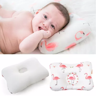 Baby Cot Pillow Newborn Infant Anti-flat Bed Head Cushion In Crib Neck Supported • £5.87