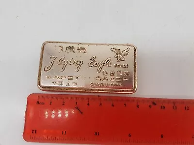 Metal Vintage Flying Eagle Brand Safety Razor Tin Case • $19.95