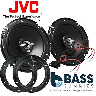 JVC 6.5 Inch Front Door Car Speakers Upgrade Kit Fits VW Caddy Van Type 2K-03 On • £44.95
