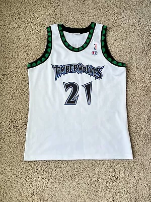 Kevin Garnett Minnesota Timberwolves Champion NBA Jersey - EUR Edition W/ TREES! • $15.50