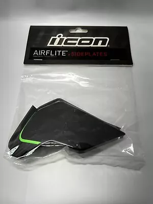 Icon Helmet Sideplates Airflite Raceflite Green #0133-1246 • $20