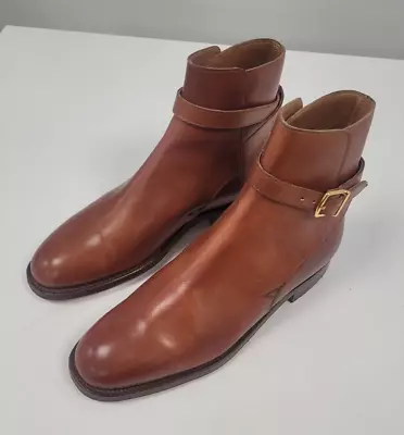 Crockett & Jones Tan Brown Leather Jodhpur Boots Mismatched UK 3.5 • £5