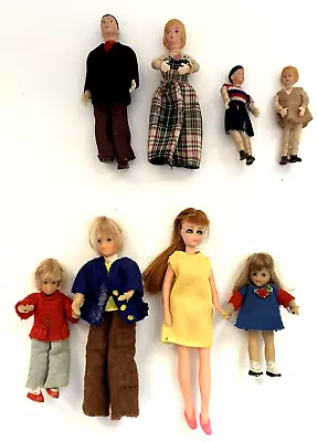 VTG Doll House Family Figures   MCM Family  &  60's/70's Family   Hard To Find • $19.99