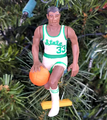 Magic Johnson Michigan State Spartans Basketball Xmas Tree Ornament Vtg Jersey • $21.18