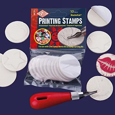 Self Adhesive MasterCut Printing Stamps For Use With Lino Cutter And Stamp Carv • £8.04