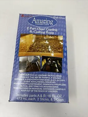 Alumilite Amazing Clear Cast Plus 16 Oz A+16 Oz B32 Ounces 2 Part Kit UV • $15.40