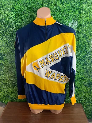 1990's Marquette Warriors Original 1/4 Zip Shooting Shirt #3 Speedline Med-LG • $300