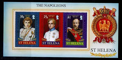 ST. HELENA QEII SGMS1022 2007 The Napoleons Mini Sheet NH MINT. • £3.50