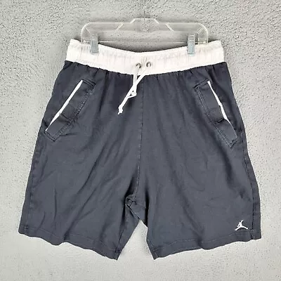 Nike Air Jordan Flight 519615 010 Men Black Athletic Shorts Retro Vintage Size L • $23.99