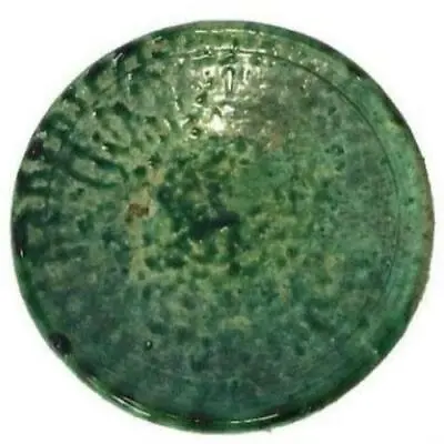 Moroccan Green Tamegroute Pottery - 8in Salad Plate • $64