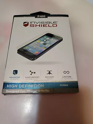 ZAGG InvisibleShield High Definition Screen Protector For IPhone 5 5c 5s • $10.80