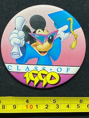 $9.99 • Buy Disney Pin Button - Class Of 1990 - Mickey Mouse Graduate Graduation