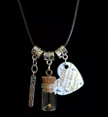 2 Pc Jewelry Set Partially Handmade Handcrafted Mustard Seed Faith Inspirational • $5.99