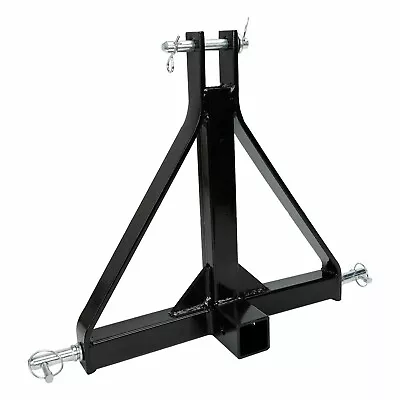 3 Point 2  Receiver Trailer Hitch Drawbar Adapter Category One Tractor Black • $39.88