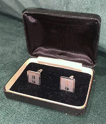 Vintage Coal MINER’S  Davy Lamp Cufflinks Boxed • £7