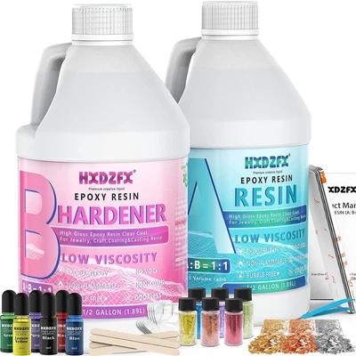 £89.35 • Buy Epoxy Resin Clear Crystal Coating Kit 3780ml/4080g - 2 Part Casting Resin For