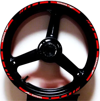 Custom 2 Tone Gp Rim Stripes Wheel Decals Tape Stickers 1998-2014 Yamaha Yzf R1 • £17.34