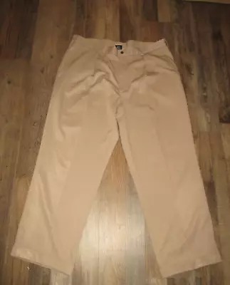 NIKE Mens SZ 40 X 30 Tan FIT DRY Pleated/CUFFED Pants • $9.99