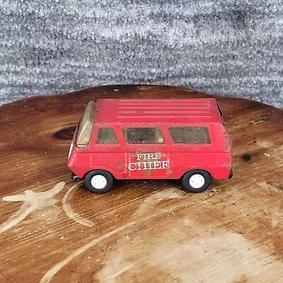 Vintage FIRE CHIEF TONKA TRUCK EMERGENCY Bus Van Metal Tonka Toy Rescue Vehicle • $12.99