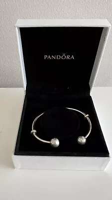 $79 • Buy Pandora Limited Edition Open Bangle With Shooting Star End Cap With Box